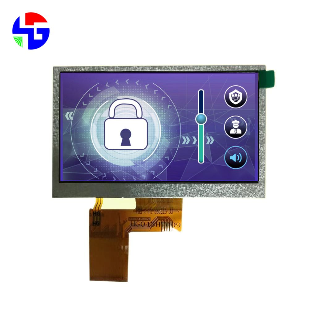 4.3 inch TFT LCD, RGB, IPS, 480x272, Capacitive Touch Screen, High Brightness, 800cd/m2