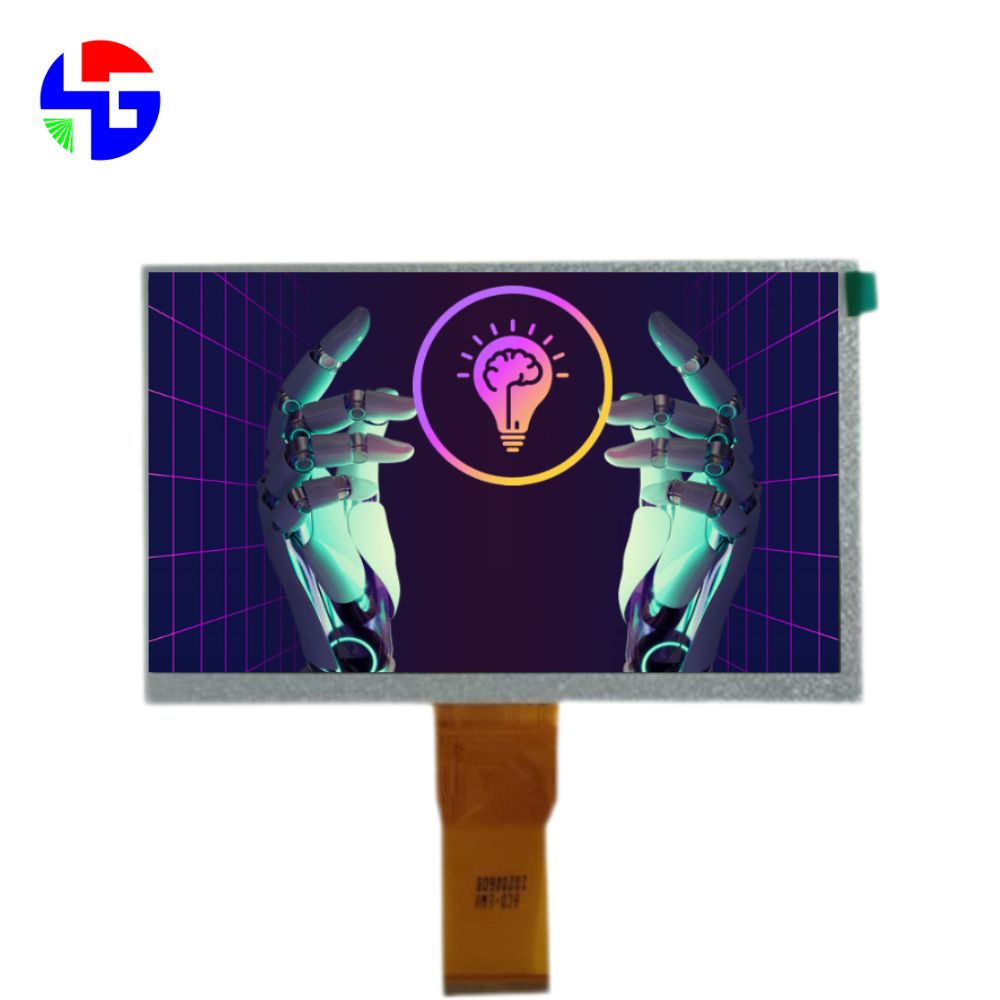 7.0 inch TFT LCD Display, 6 O’clock, 800x480, LVDS, 800 Luminance