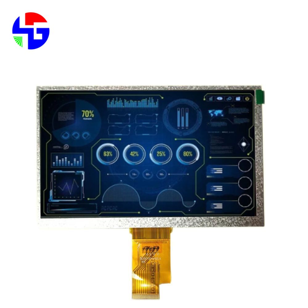 7.0 inch TFT LCD, Full Viewing, LVDS Interface, 1024x600 Resolution