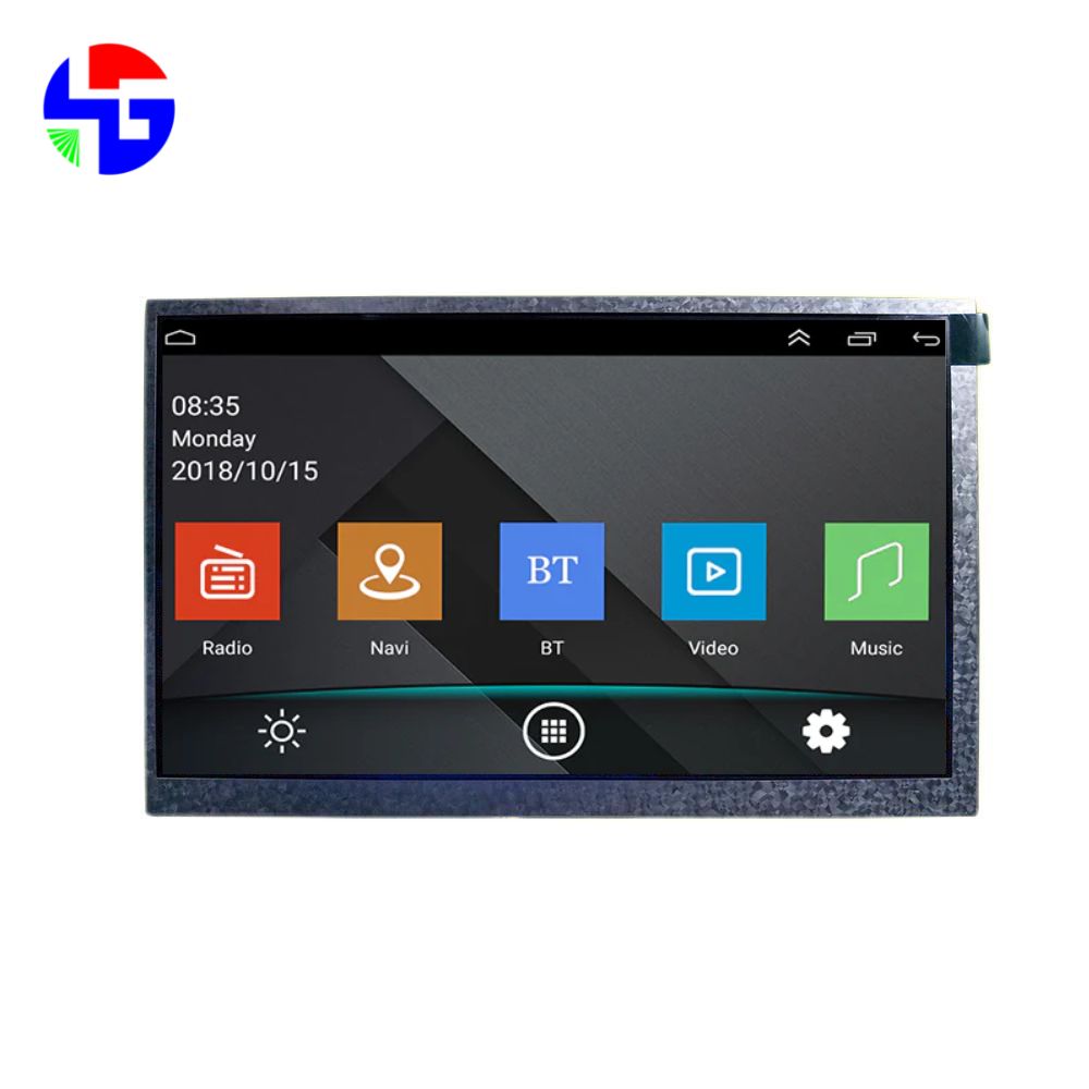7.0 inch TFT LCD Panel, 800x480 Pixels, TN Display, LVDS Interface