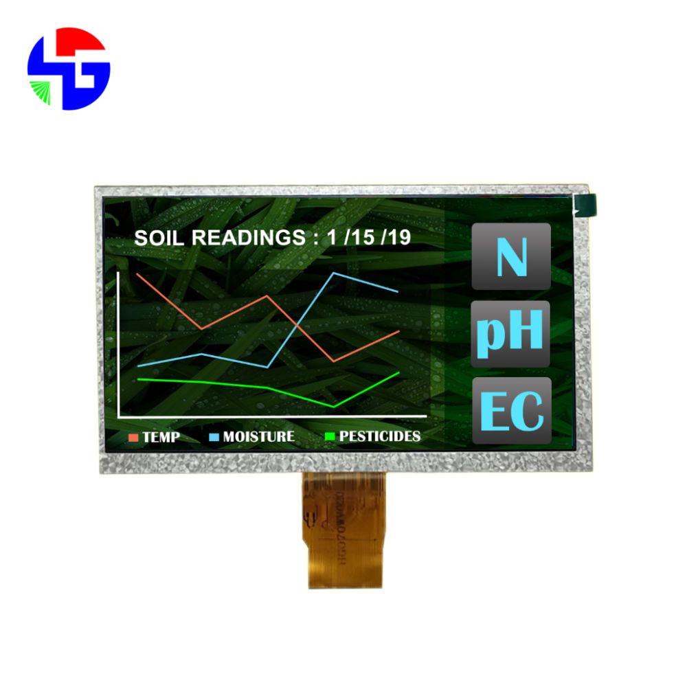 7.0 inch TFT LCD Screen, 6 O’clock , 300 Brightness, RGB Interface