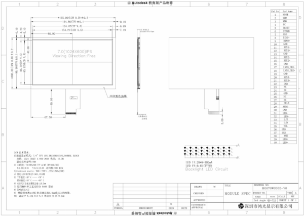 7.0 inch TFT LCD Screen, Sunlight Readable, 800 Brightness (2)