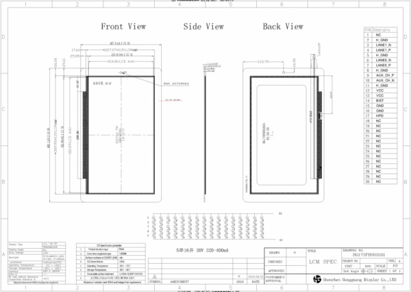 17.3 inch TFT LCD, High Brightness, 1920x1080, with AG Cover Glass (4)