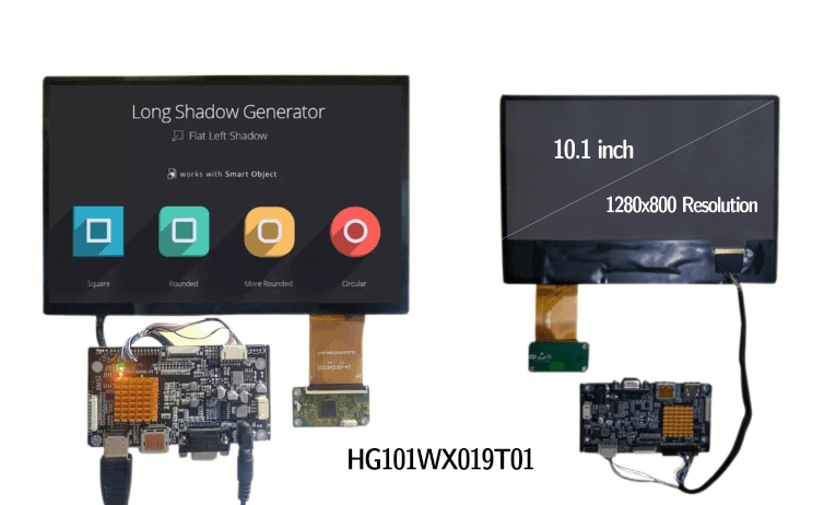 10.1-Inch LCD Display with HDMI Control Board